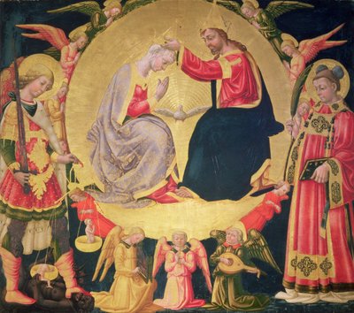 Krönung der Jungfrau, ca. 1475 von Neri di Bicci